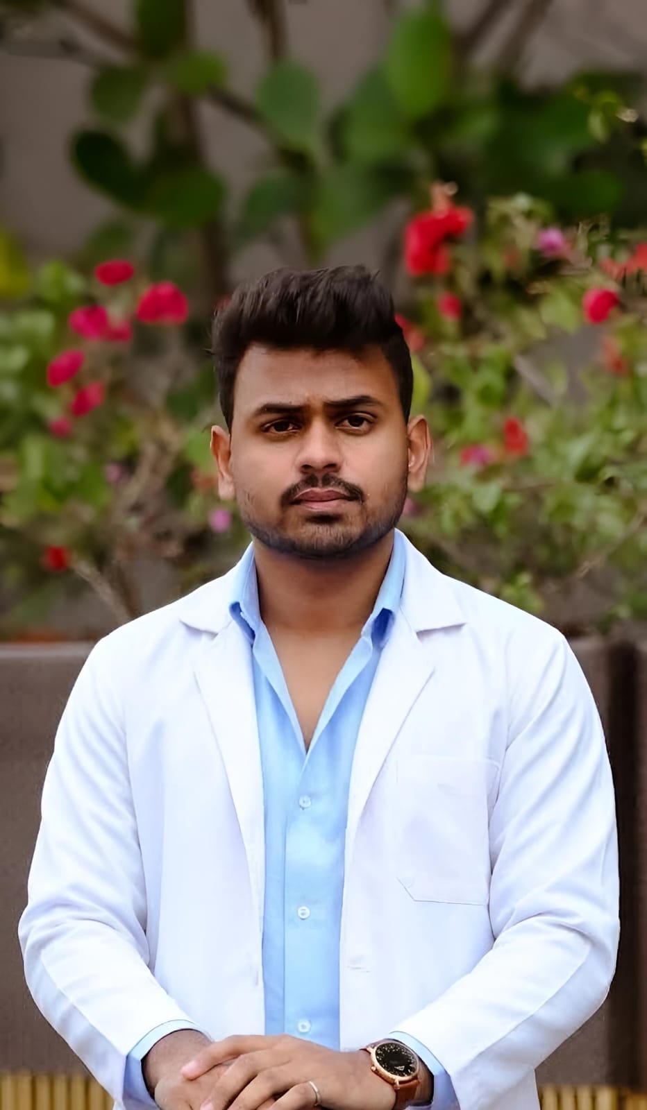 Dr. Krishna Raj, Moradabad city coordinator and local physiotherapist