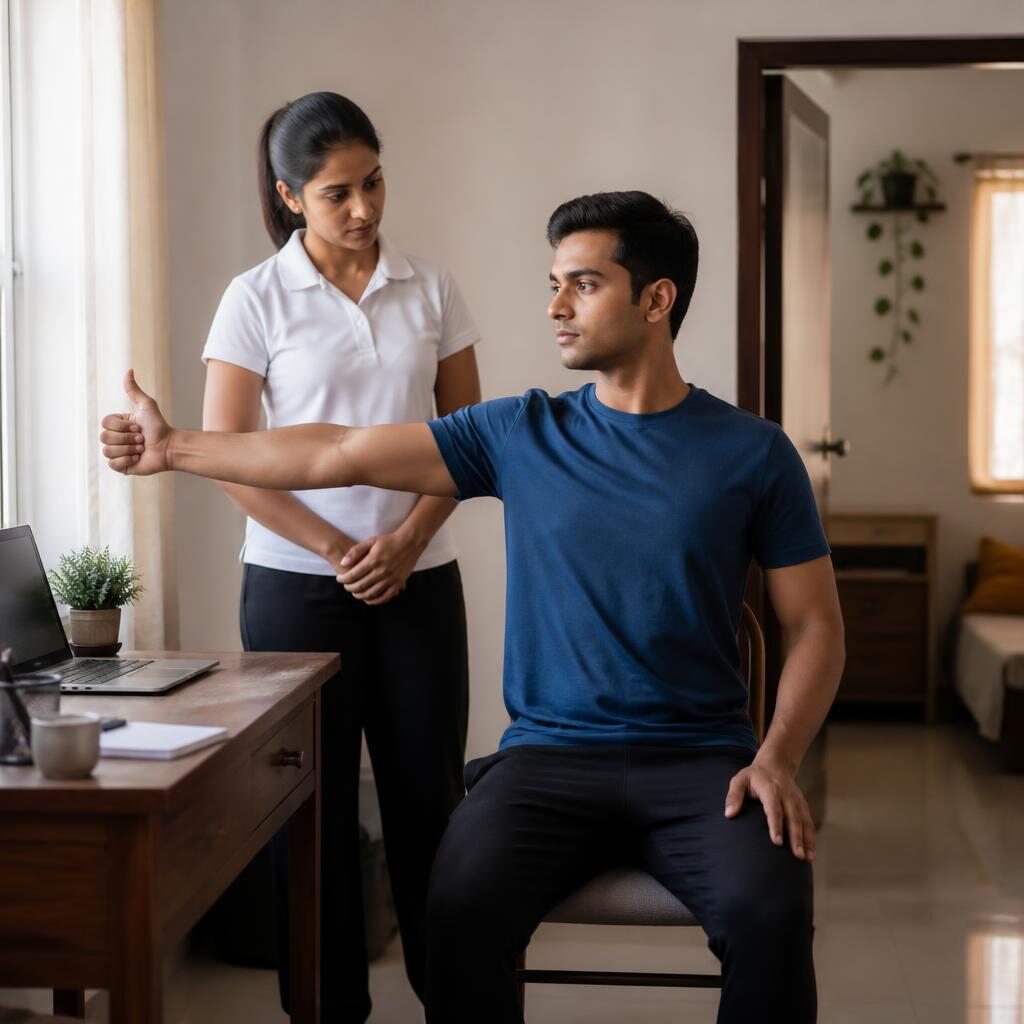 Representative generated illustration for Neck and Arm Symptoms in Noida: Cervical Nerve Care