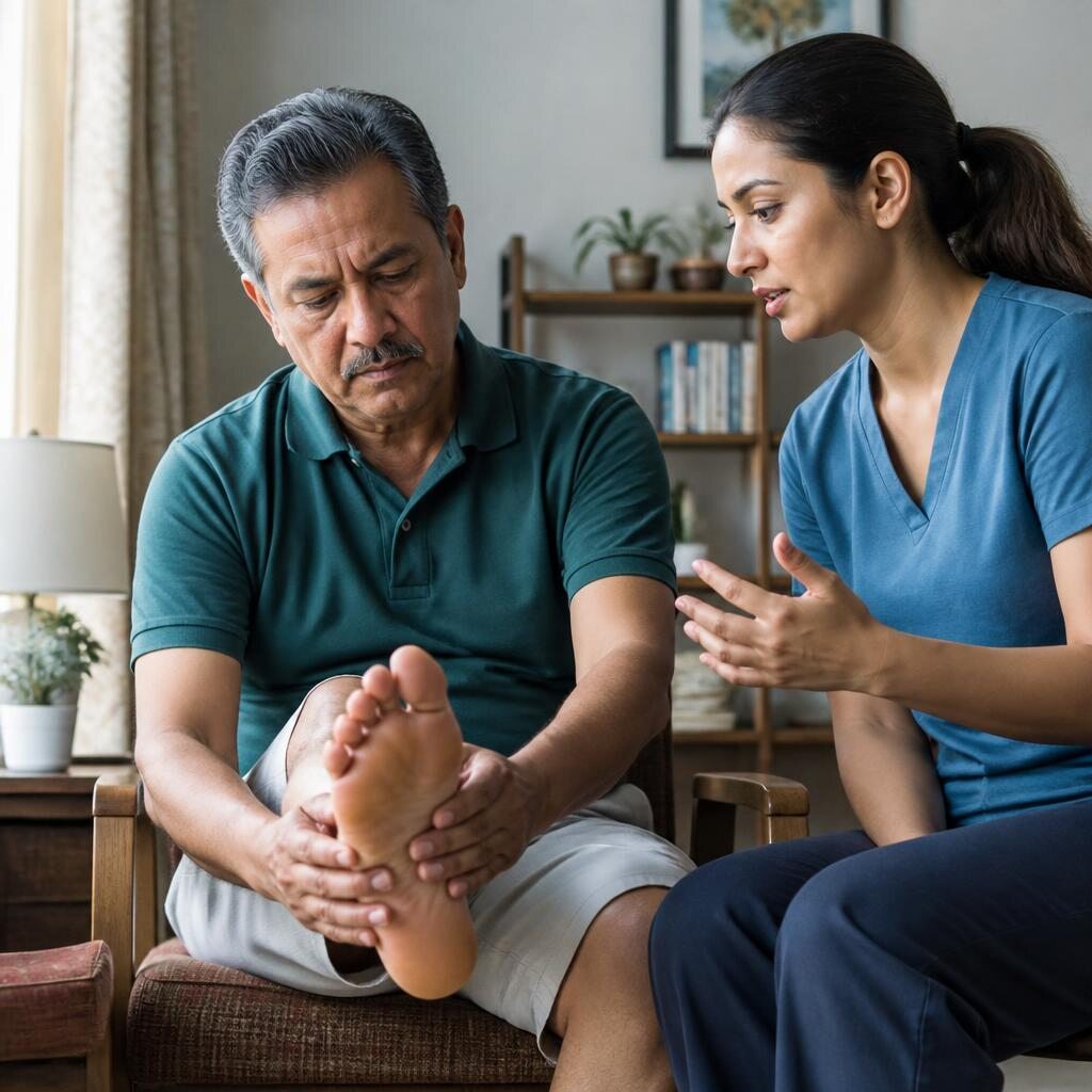 Representative generated illustration for Diabetic Neuropathy in Hyderabad: Foot Safety and Movement
