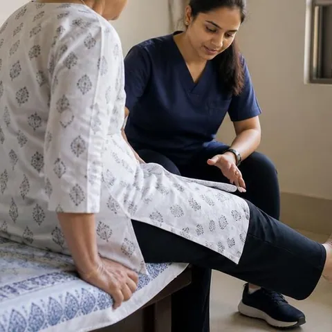Representative clinical guide treatment scene