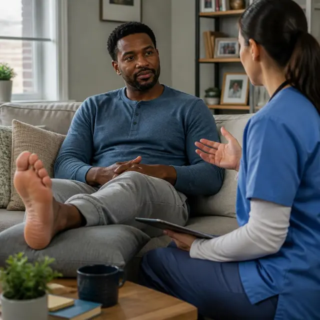 Representative clinical guide treatment scene