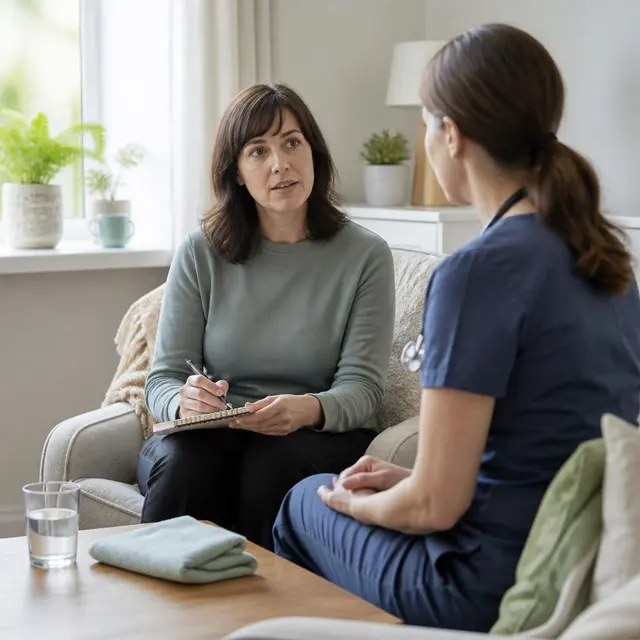 Representative clinical guide treatment scene