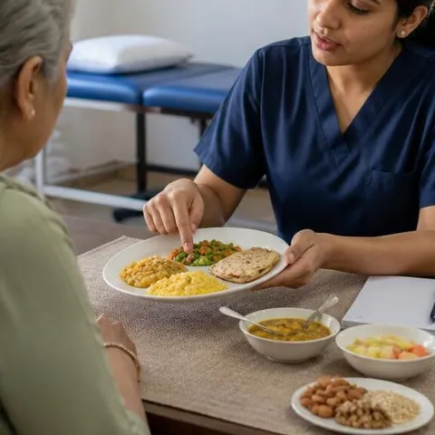 Representative nutrition & recovery treatment scene