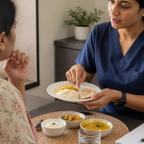 Representative nutrition & recovery treatment scene