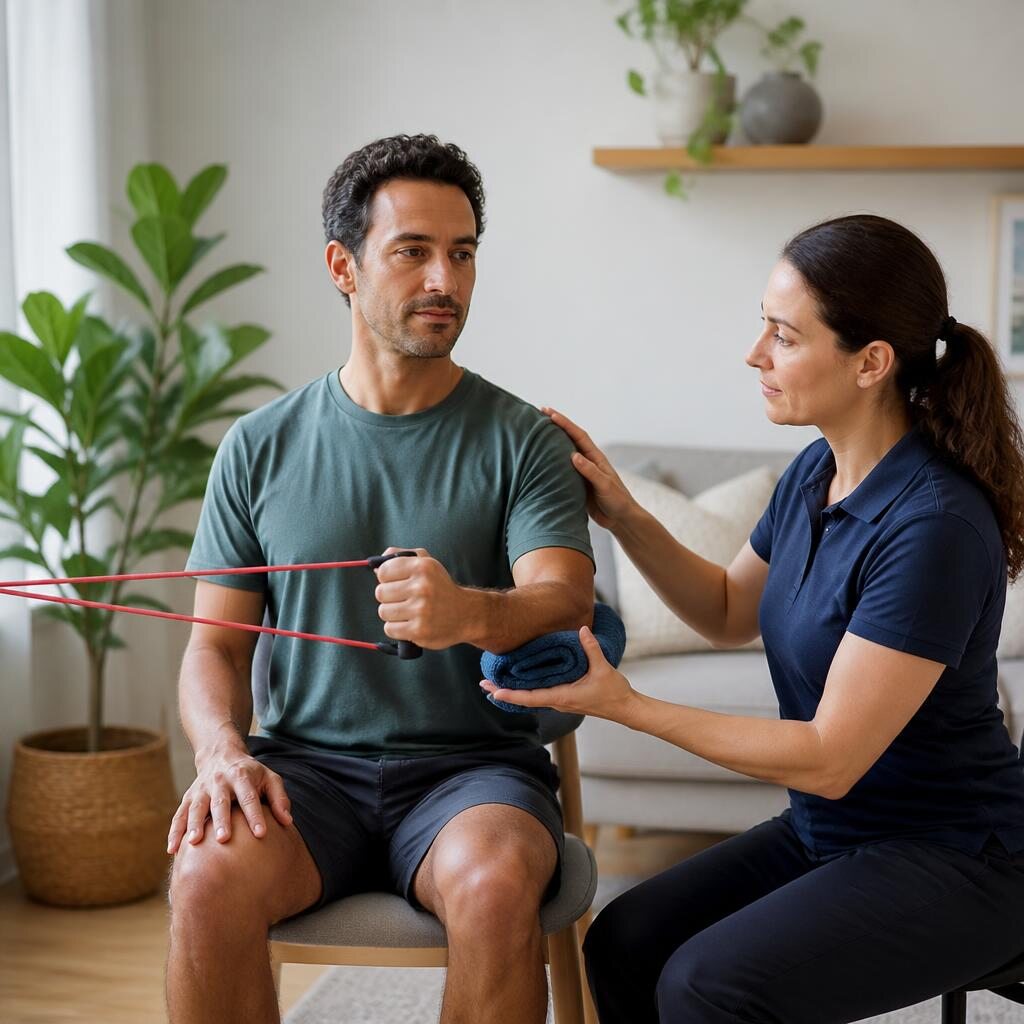 Representative generated illustration for Rotator Cuff Pain in Coimbatore: Reaching and Recovery