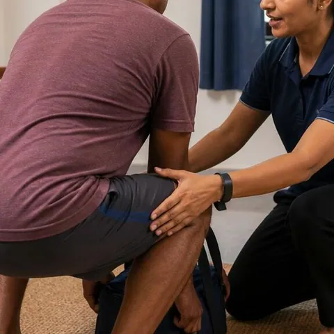 Representative clinical guide treatment scene